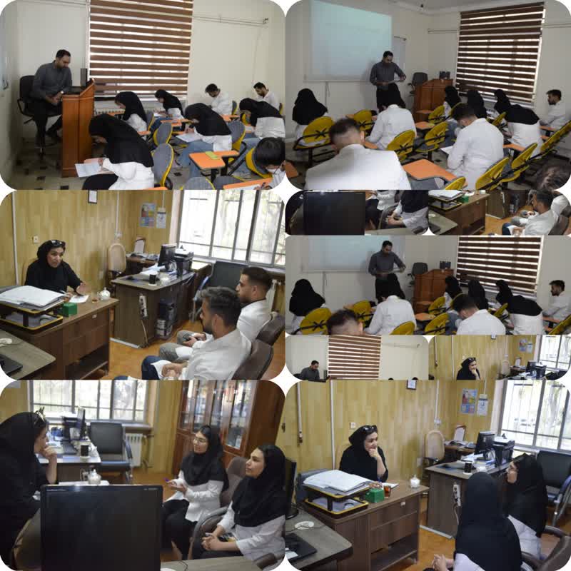 گزارش تصویری از برگزاری آزمون آسکی پایان دوره کارورزی اینترن ها و کارآموزی استاژرهای جراحی