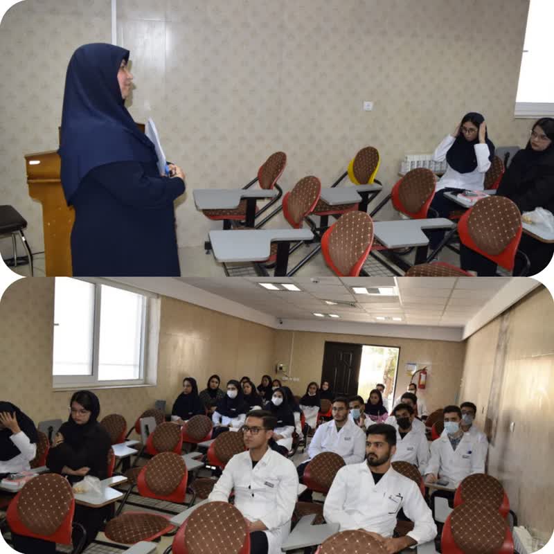 برگزاری کلاس توجیهی و حساس سازی دانشجویان گروه های مختلف آموزشی در خصوص اصول کنترل عفونت و نیدل استیک